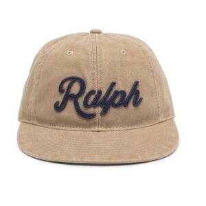 Rare Ralph Lauren Twill logo hat Kahki